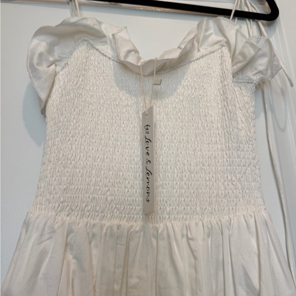 NEW For Love And Lemons White Summer Dress - Picture 4 of 5